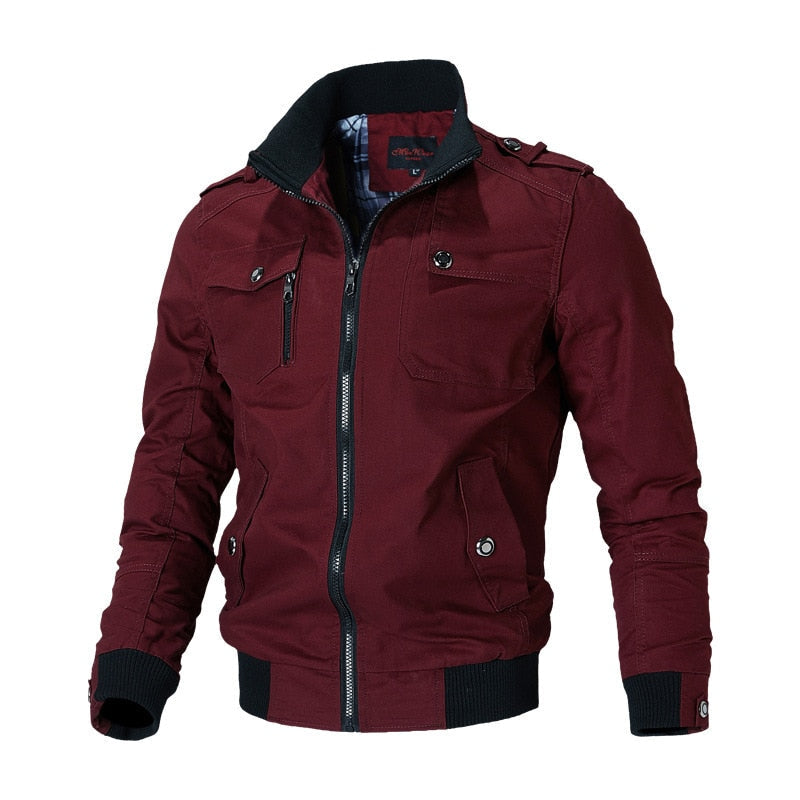 Herren Bomberjacke Modern Stehkragen