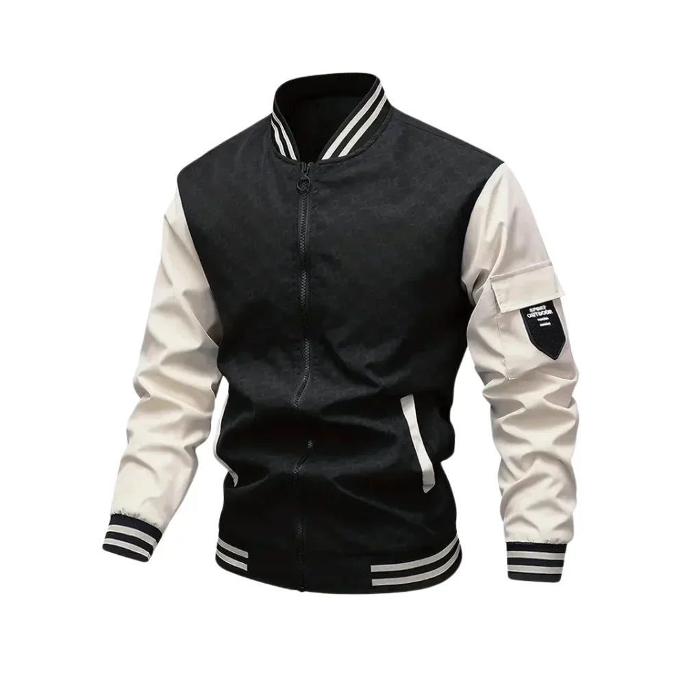 Bomberjacke Atmungsaktiv Modern Sportlich Reißverschluss Taschen
