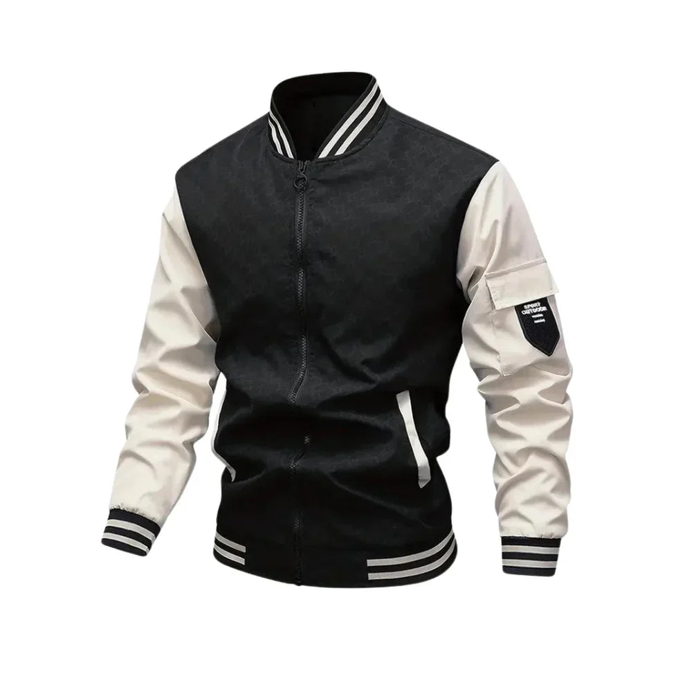 Herren Bomberjacke Sportlich Stylish