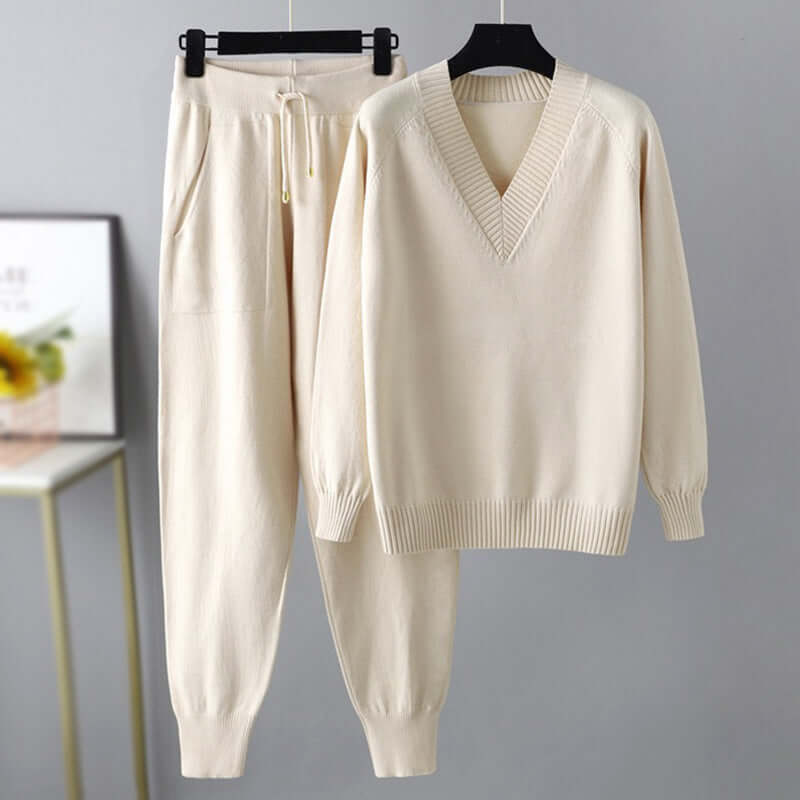 Bequemes Loungewear Set | Pullover und Jogginghose Komfort Set