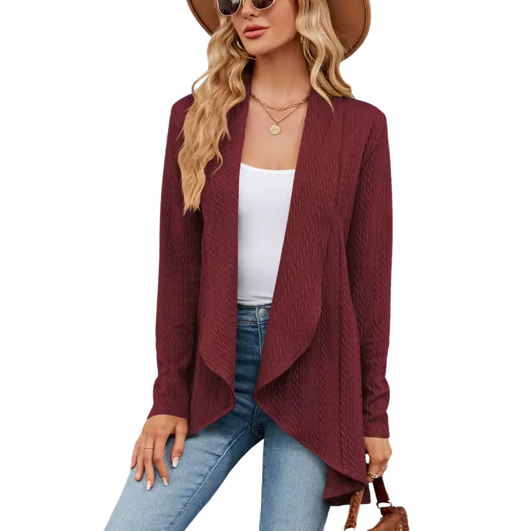 Damen Cardigan Offen Elegant Aurora