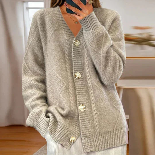 Klassischer Strickpullover aus Baumwolle Damen