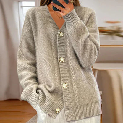 Klassischer Strickpullover aus Baumwolle Damen