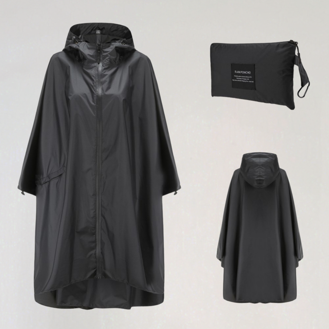 Praktische Regenjacke Damen Wasserdicht Kapuze - IdealeKleiden
