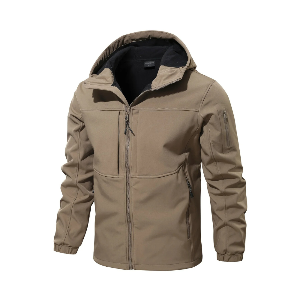 Herren Outdoor-Jacke Kapuze Fleece Isolierung