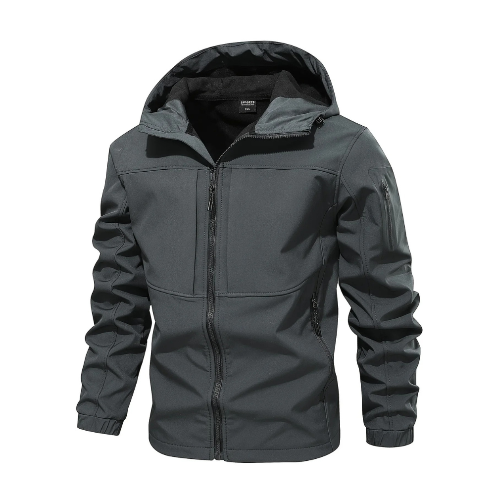 Herren Outdoor-Jacke Kapuze Fleece Isolierung