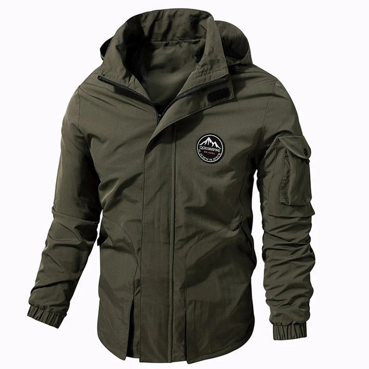 Wasserdichte Herren Outdoor-Jacke Kapuze Windbreaker