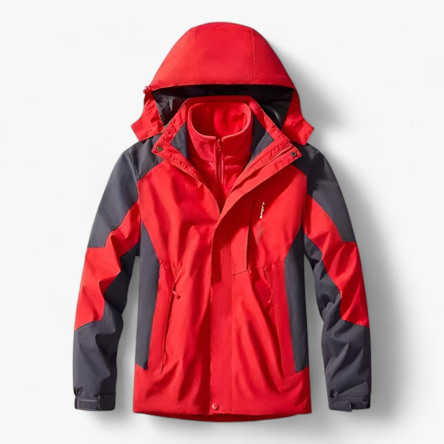 Wasserdichte Herren Outdoor-Jacke Kapuze Fleece