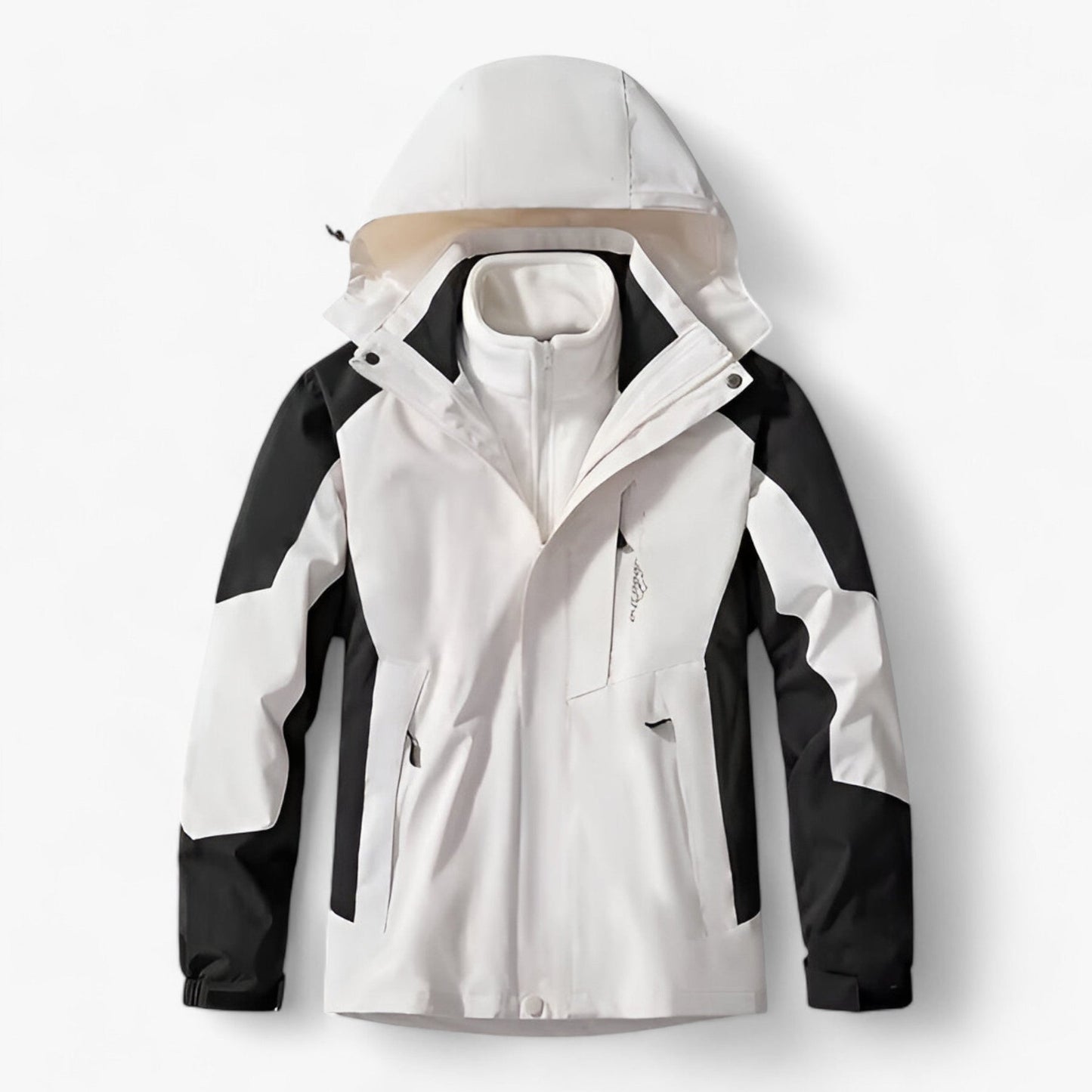 Wasserdichte Herren Outdoor-Jacke Kapuze Fleece