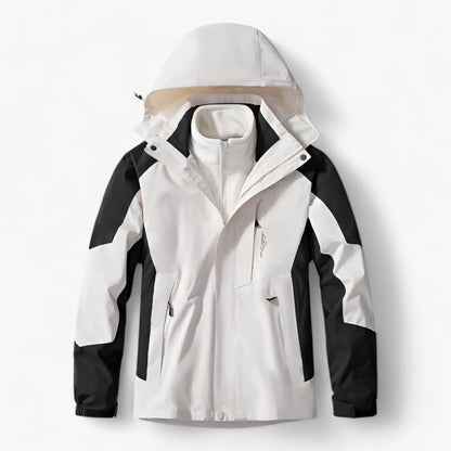 Wasserdichte Herren Outdoor-Jacke Kapuze Fleece