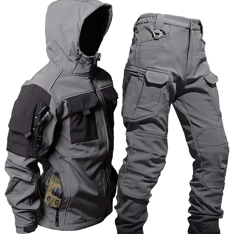 Wasserdichte Outdoor-Jacke und Hose Set für Männer - IdealeKleiden