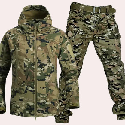 Wasserdichte Outdoor-Jacke und Hose Militärstil Herren