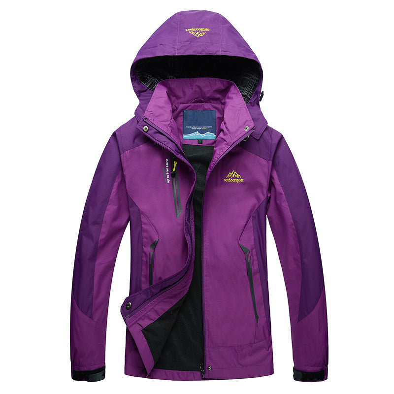 Wasserdichte Frauenjacke mit Abnehmbarer Kapuze
