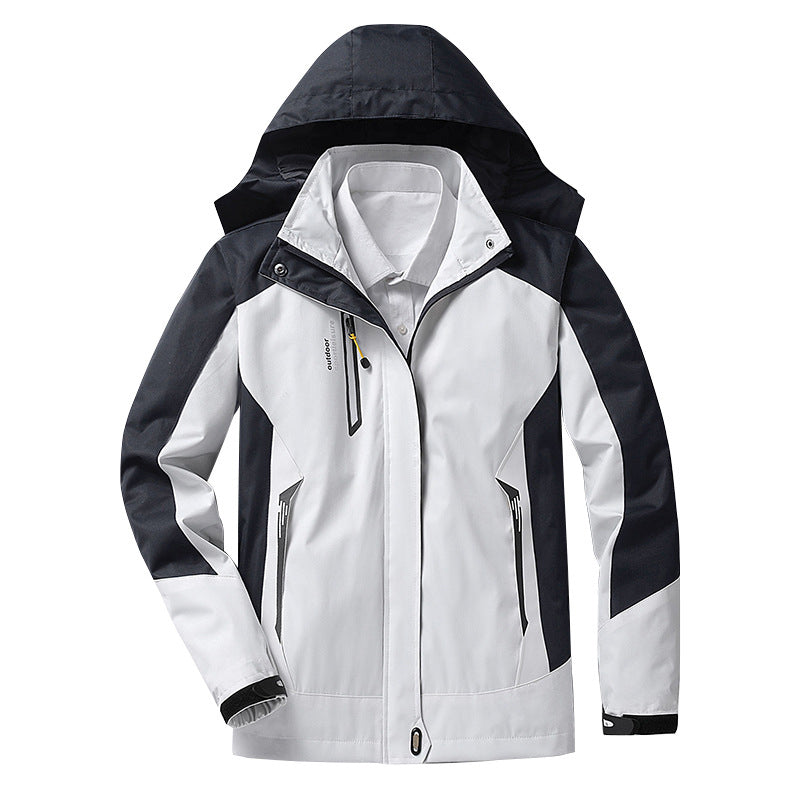 Wasserdichte Frauenjacke mit Abnehmbarer Kapuze