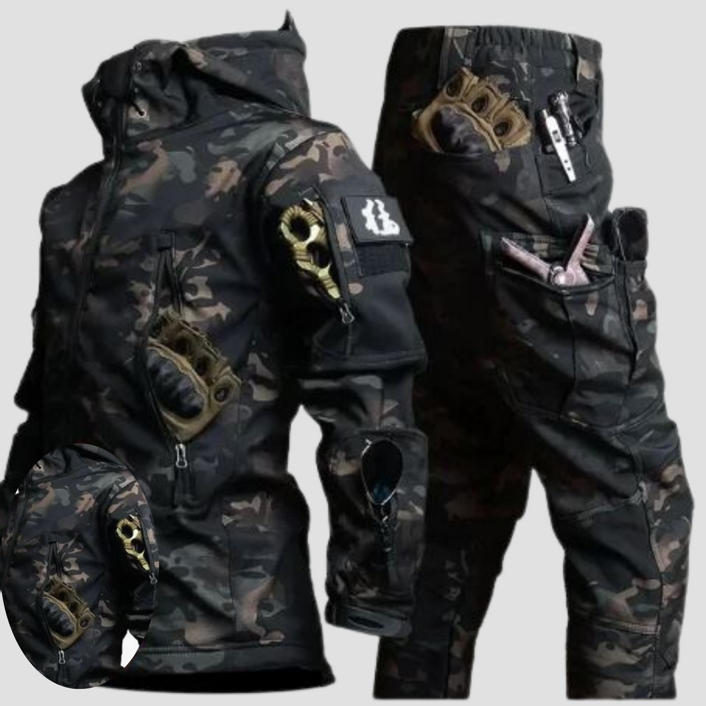 Taktische Herrenjacke Camo Winter Outdoor