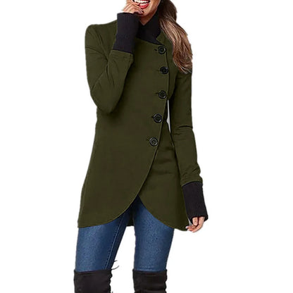 Modische Damenjacke Knopfverschluss