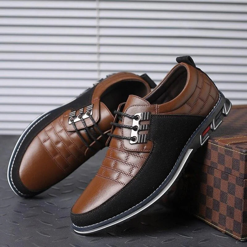 Elegante Herren-Schnürschuhe Klassik Design - IdealeKleiden