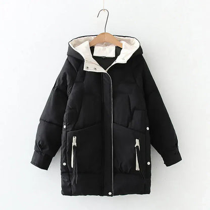 Bequeme Kapuzenjacke Lockere Passform