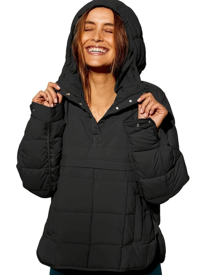Kapuzenmantel Damen Warm Modern Stylish