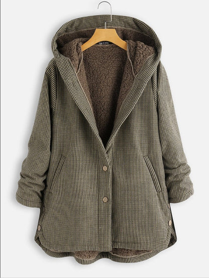 Kapuzenjacke Fleece Warm Gefüttert