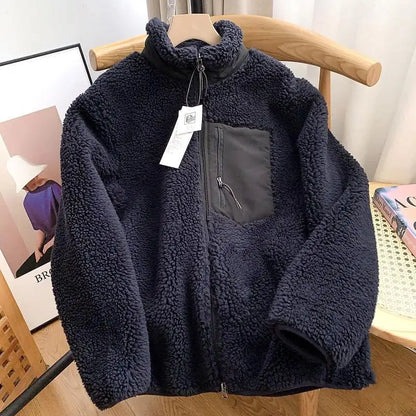 Herren Steppjacke Modern Reißverschluss Tasche