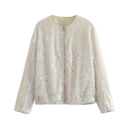 Elegante Damenjacke Glänzend - IdealeKleiden