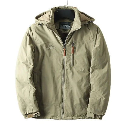 Herren Winterjacke Fleece Isoliert Kapuze