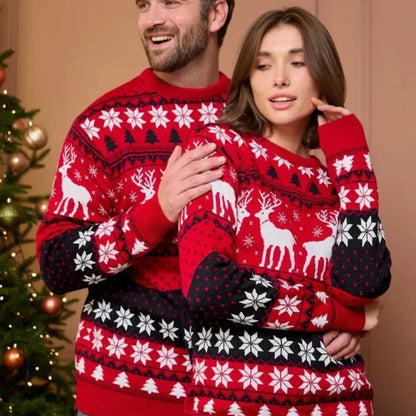 Weihnachts-Sweater Langarm Festlich