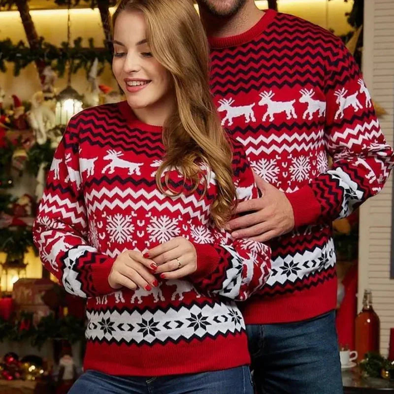 Weihnachts-Sweater Langarm Festlich - IdealeKleiden