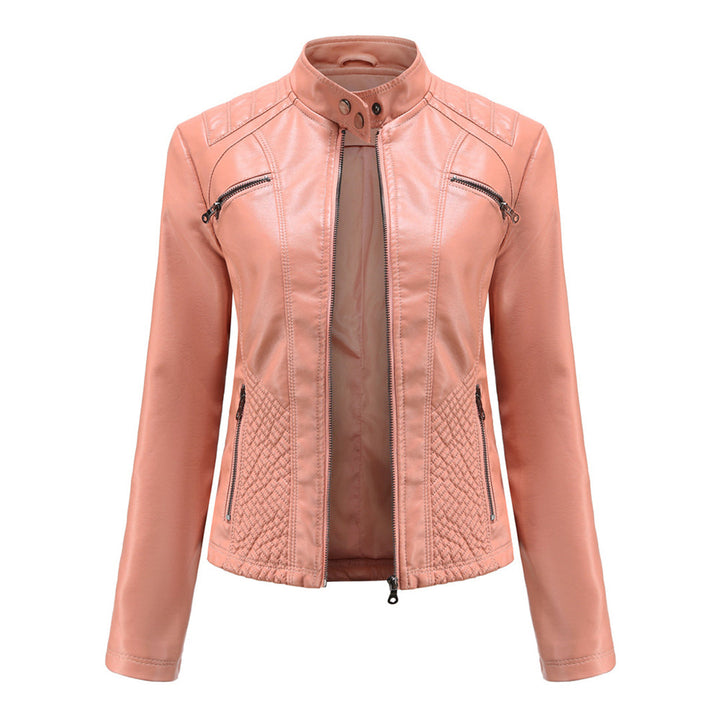 Herbst Lederjacke Damen Stylisch