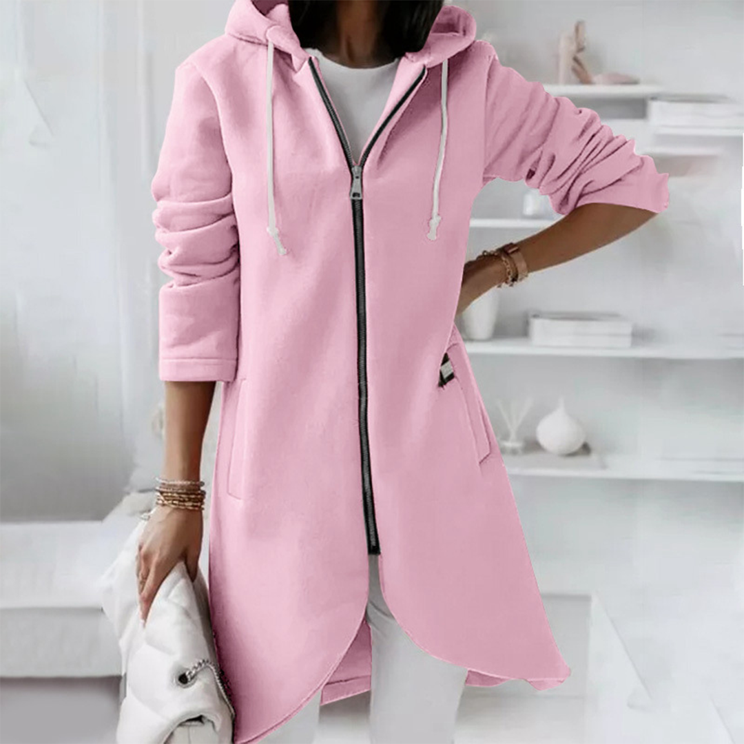 Damen Langjacke Kapuzenparka Modern