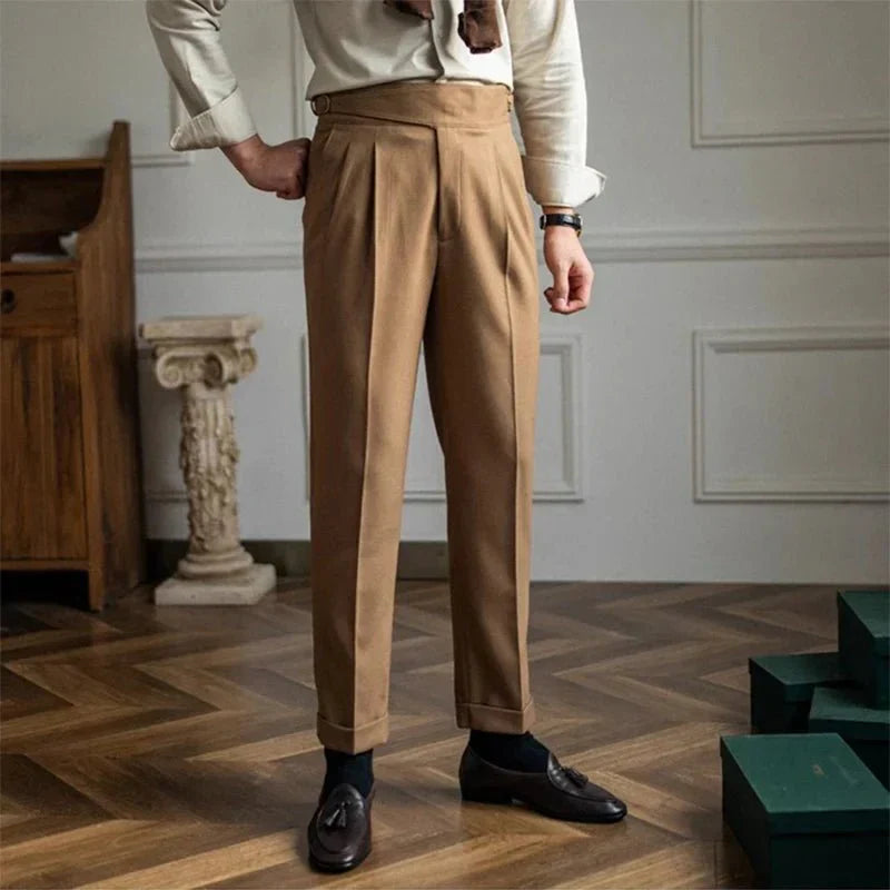 Bequeme Herrenhose Gerade Freizeitstyle - IdealeKleiden
