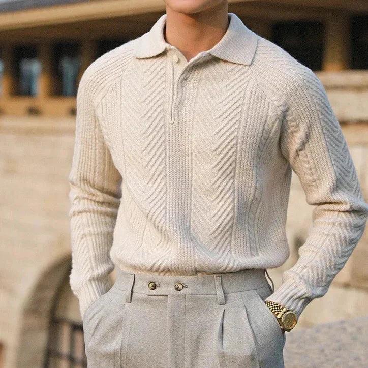 Stylischer Herren Pullover mit Kragen