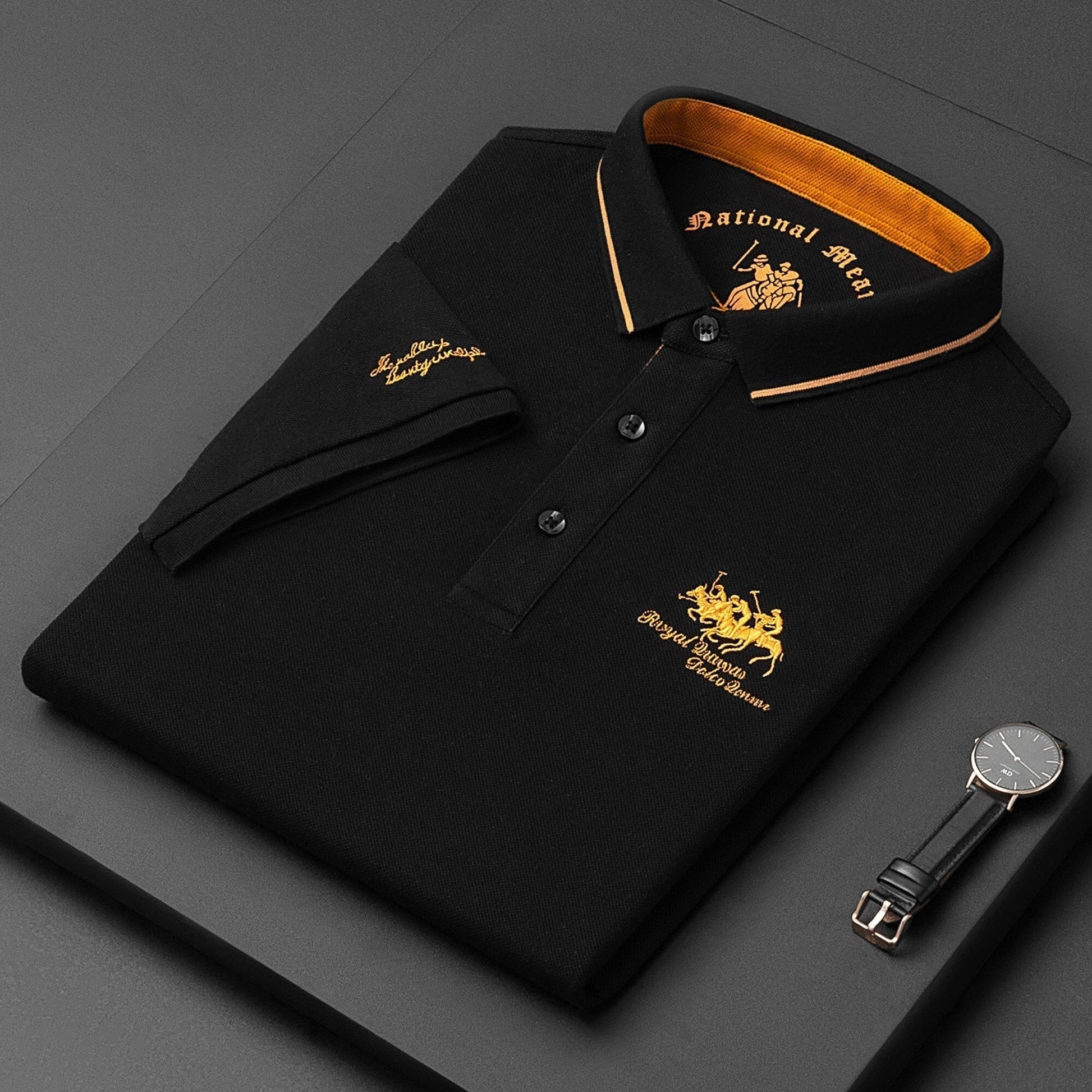 Herren Polo Leinen Hemd Kurzarm - IdealeKleiden