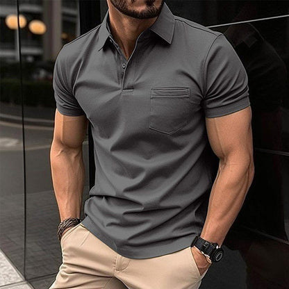 Herren Polo Shirt Klassisch Kurzärmlig