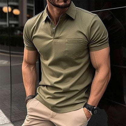 Herren Polo Shirt Klassisch Kurzärmlig