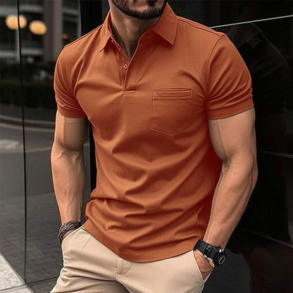 Herren Polo Shirt Klassisch Kurzärmlig