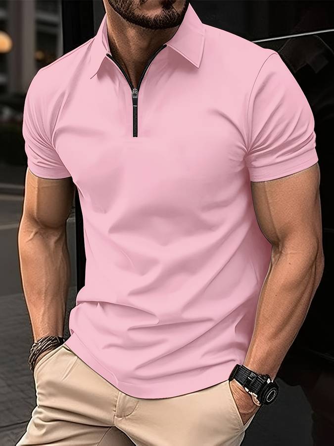 Herren Polo T-Shirt Kurzarm Elegantes Design