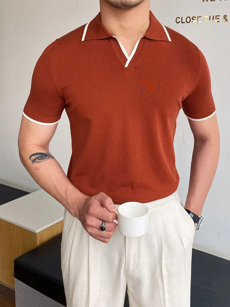 Kurzarm Polohemd Herren Freizeit