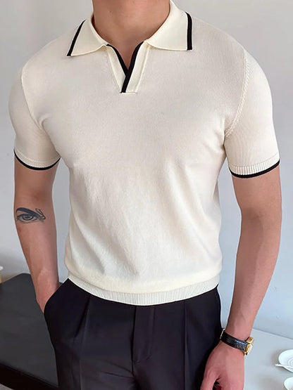 Kurzarm Polohemd Herren Freizeit