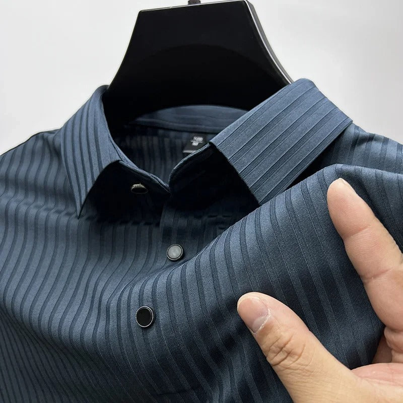 Herren Poloshirt Kurzarm Knöpfe Kragen