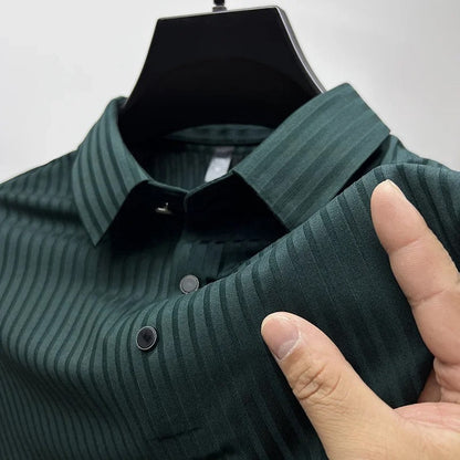 Herren Poloshirt Kurzarm Knöpfe Kragen