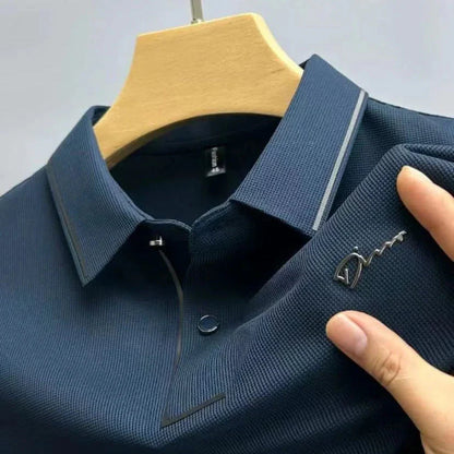 Herren Poloshirt Kurzarm Knöpfe Modern