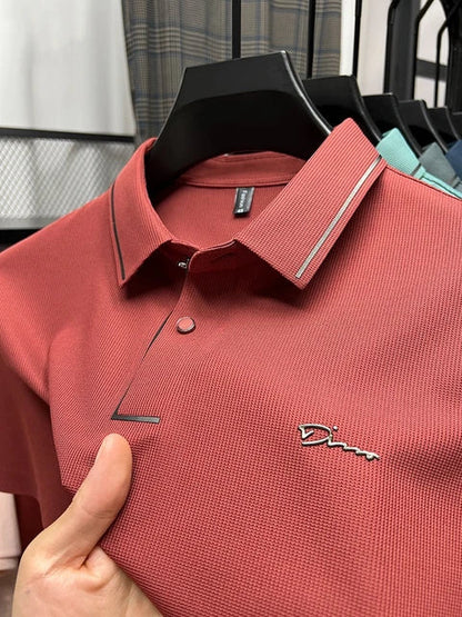 Herren Poloshirt Kurzarm Knöpfe Modern