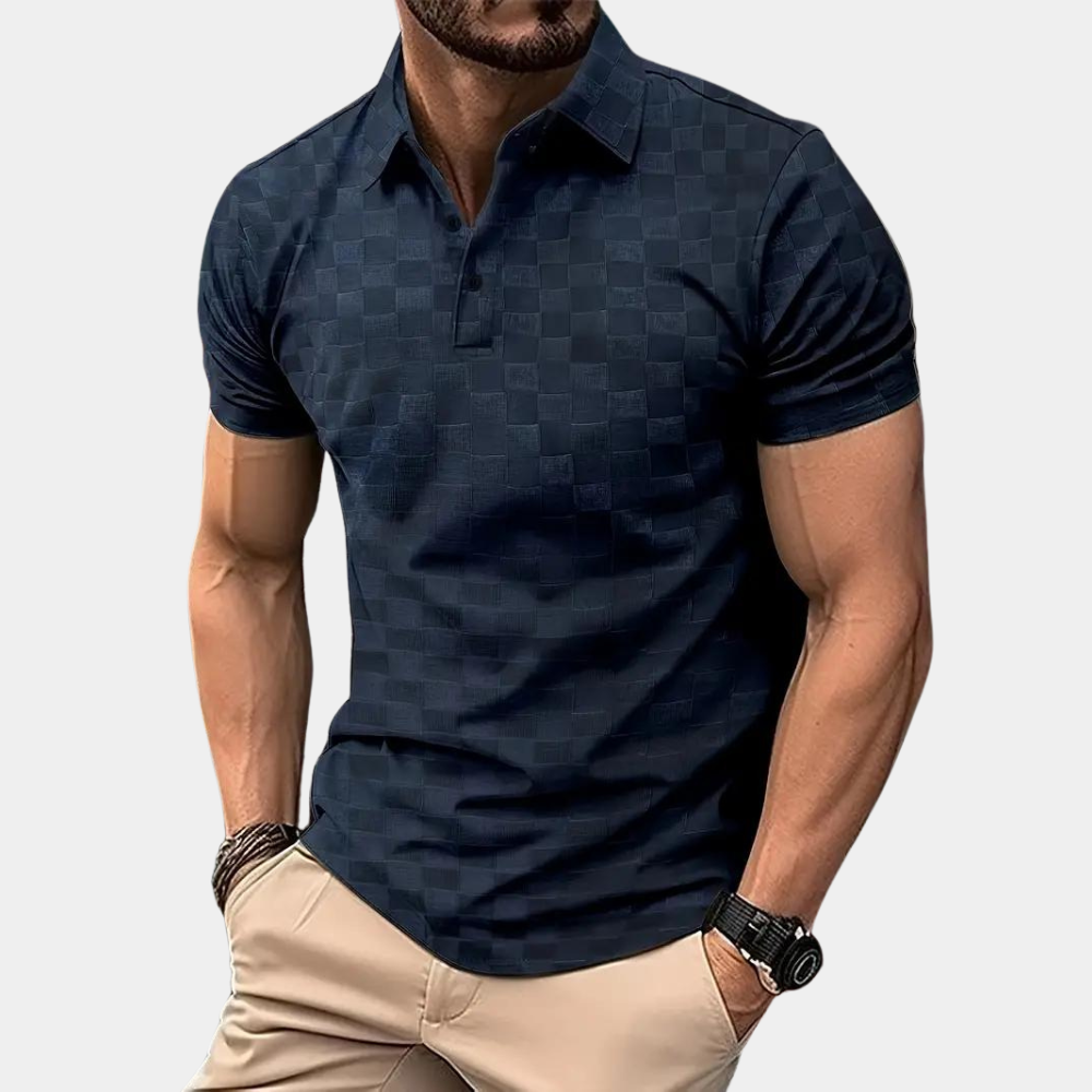 Herren Polohemd Kurzarm Kragen Classic