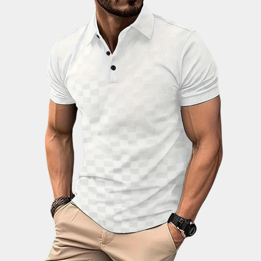 Herren Polohemd Kurzarm Kragen Classic