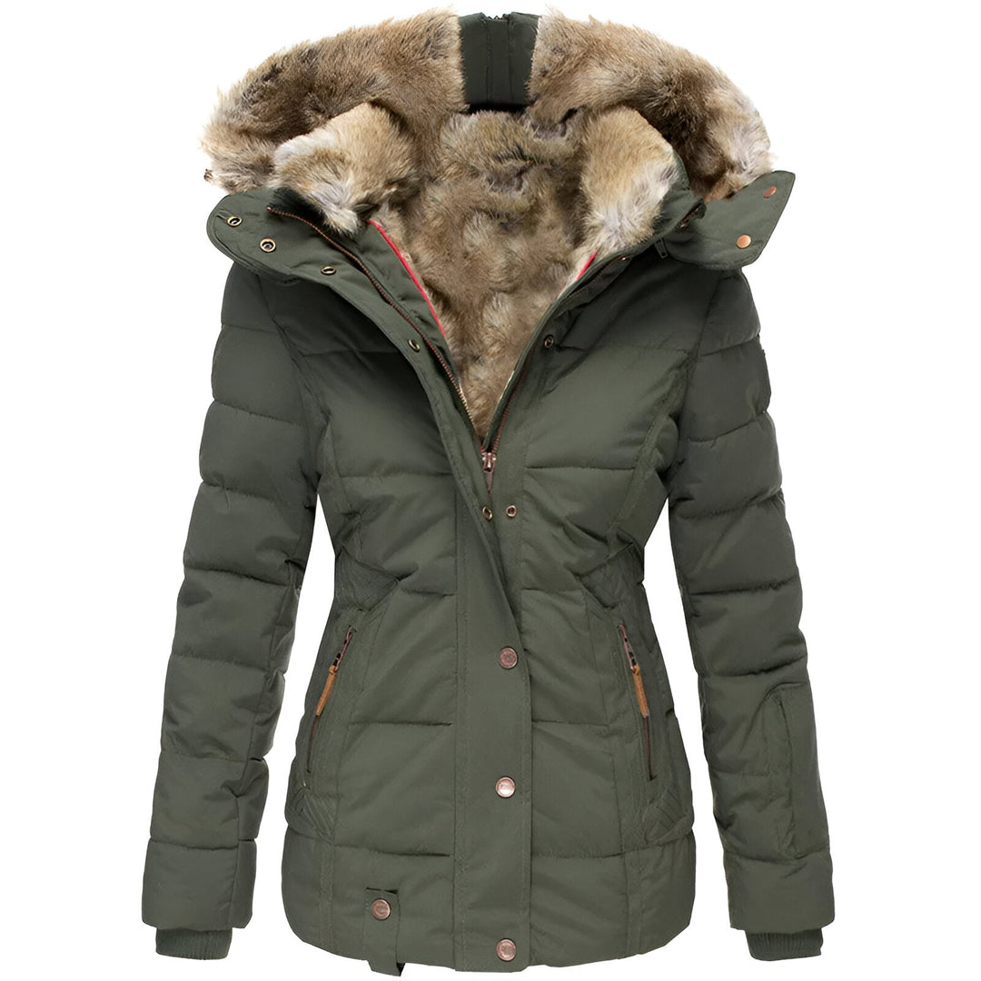 Damen Pufferjacke Warm Elegant Winter