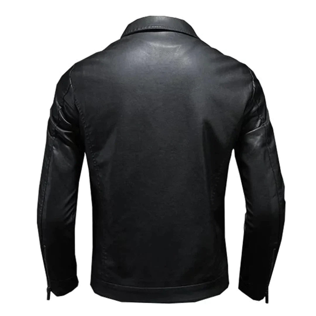 Herren Lederjacke Trucker Style Klassisch - IdealeKleiden