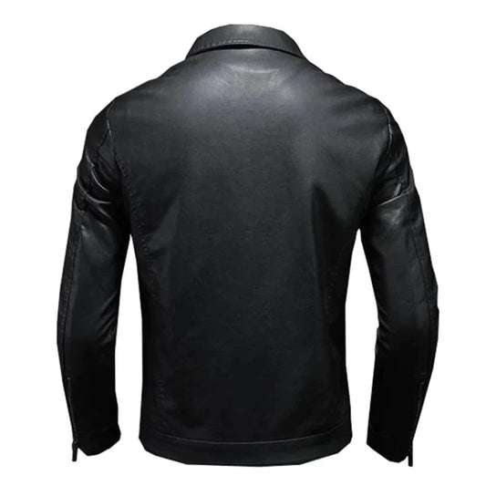 Herren Lederjacke Trucker Style Klassisch - IdealeKleiden