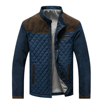 Herren Steppjacke Warm Mit Reißverschluss